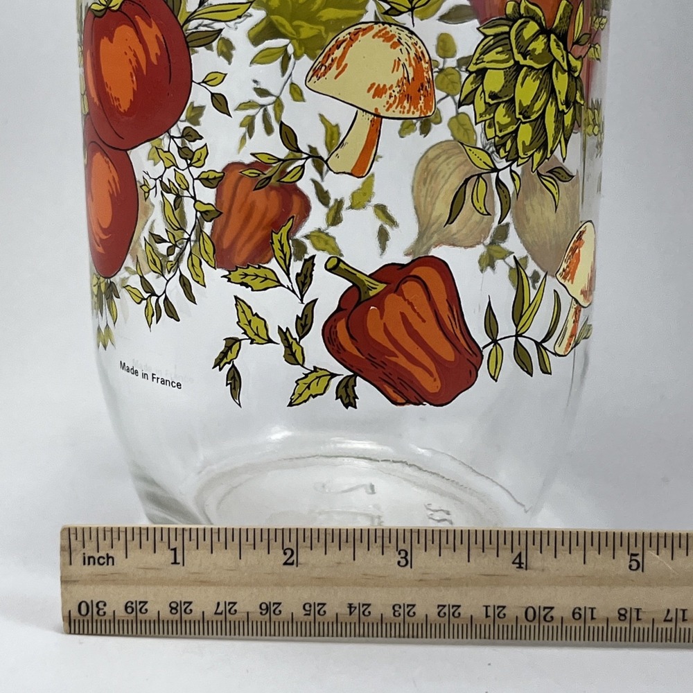 Vintage ARC SPICE of LIFE 2L Glass Jar Canister France Mushroom Cottagecore Boho - Picture 16 of 16